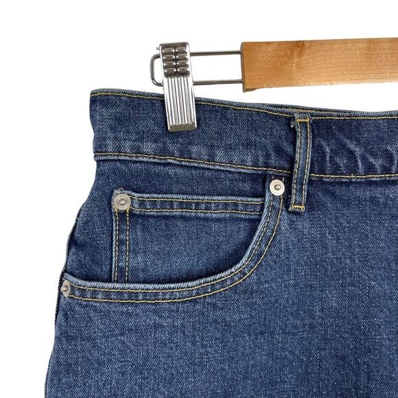 New Everlane The Way-High Denim Short High Rise Raw Hem Organic Cotton Size 31 - Picture 3 of 14